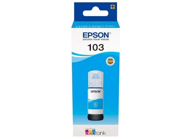 Чернила Epson 103 C13T00S24A, голубые